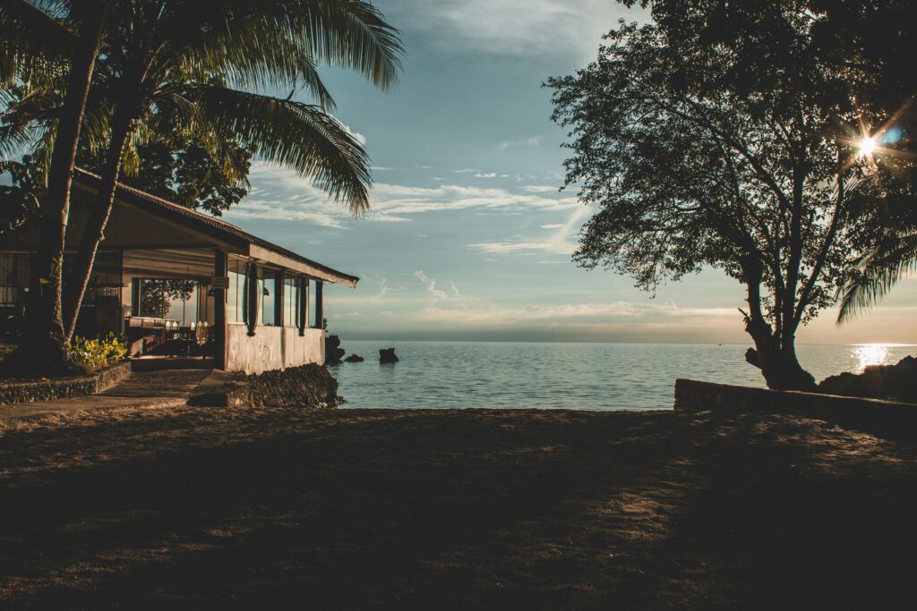 Home on the front of the beach